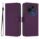 For TCL 60 NxtPaper Skin Feel Solid Color Leather Phone Case with Lanyard(Violet) - 2