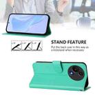 For TCL 605 / 60 SE Skin Feel Solid Color Leather Phone Case with Lanyard(Green) - 4