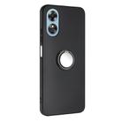 For OPPO A18 / A38 Matte Ring Holder TPU Phone Case(Black) - 2