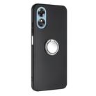For OPPO A58 4G Matte Ring Holder TPU Phone Case(Silver) - 2