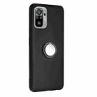 For Redmi Note 10 4G / Xiaomi Poco M5s Matte Ring Holder TPU Phone Case(Black) - 2