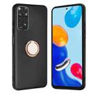 For Redmi Note 11 / Note 11S / Note 12S Matte Ring Holder TPU Phone Case(Rose Gold) - 1