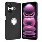 For Redmi 13 4G / 5G Matte Ring Holder TPU Phone Case(Silver) - 1