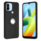 For Redmi A1+ / A2+ Matte Ring Holder TPU Phone Case(Black) - 1