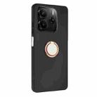 For Redmi Note 14 4G 163.25mm Matte Ring Holder TPU Phone Case(Rose Gold) - 2