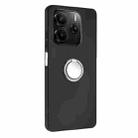 For Redmi Note 14 4G 163.25mm Matte Ring Holder TPU Phone Case(Silver) - 2