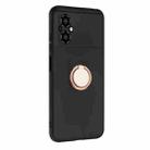 For Xiaomi Poco M4 5G Matte Ring Holder TPU Phone Case(Rose Gold) - 2