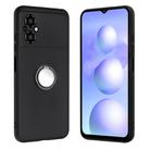 For Xiaomi Poco M4 5G Matte Ring Holder TPU Phone Case(Black) - 1