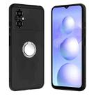 For Xiaomi Poco M4 5G Matte Ring Holder TPU Phone Case(Silver) - 1