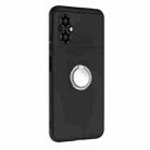 For Xiaomi Poco M4 5G Matte Ring Holder TPU Phone Case(Silver) - 2