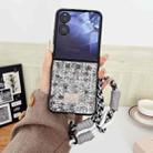 For Xiaomi Mix Flip Illusory Color Weaving Texture Phone Case with Color Strap(Black) - 2