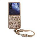 For Xiaomi Mix Flip Illusory Color Weaving Texture Phone Case with Color Strap(Brown) - 1