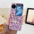 For OPPO Find N3 Flip Illusory Color Weaving Texture Phone Case(Purple) - 2