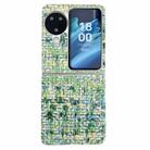 For OPPO Find N3 Flip Illusory Color Weaving Texture Phone Case(Green) - 1