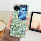 For OPPO Find N3 Flip Illusory Color Weaving Texture Phone Case(Green) - 2