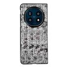 For OPPO Find N5 Illusory Color Weaving Texture Phone Case(Black) - 1