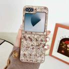 For Samsung Galaxy Z Flip6 Illusory Color Weaving Texture Phone Case(Brown) - 2