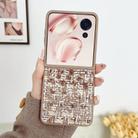 For Honor Magic V Flip Illusory Color Weaving Texture Phone Case(Brown) - 2