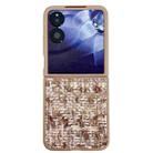 For Xiaomi Mix Flip Illusory Color Weaving Texture Phone Case(Brown) - 1