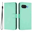 For Google Pixel 9a Skin Feel Solid Color Leather Phone Case with Lanyard(Mint Green) - 2