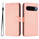 For Google Pixel 10 Pro XL Skin Feel Solid Color Leather Phone Case with Lanyard(Pink) - 2