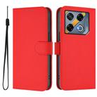 Infinix GT 20 Pro 5G Skin Feel Solid Color Leather Phone Case with Lanyard(Red) - 2