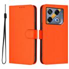 Infinix GT 20 Pro 5G Skin Feel Solid Color Leather Phone Case with Lanyard(Orange) - 2