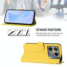 Infinix GT 20 Pro 5G Skin Feel Solid Color Leather Phone Case with Lanyard(Lemon Yellow) - 3