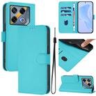 Infinix GT 20 Pro 5G Skin Feel Solid Color Leather Phone Case with Lanyard(Lake Blue) - 1