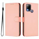 For Infinix Hot 10T / Hot 10s Skin Feel Solid Color Leather Phone Case with Lanyard(Pink) - 2