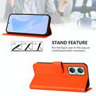 For Infinix Hot 20S Skin Feel Solid Color Leather Phone Case with Lanyard(Orange) - 3