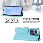 For Infinix Hot 30 5G Skin Feel Solid Color Leather Phone Case with Lanyard(Sky Blue) - 3