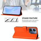 For Infinix Hot 30i Skin Feel Solid Color Leather Phone Case with Lanyard(Orange) - 3