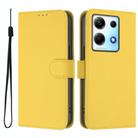 For Infinix Note 30 4G / 5G Skin Feel Solid Color Leather Phone Case with Lanyard(Lemon Yellow) - 2