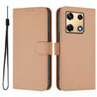 For Infinix Note 30 Pro 4G Skin Feel Solid Color Leather Phone Case with Lanyard(Nude) - 2