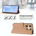 For Infinix Note 30 Pro 4G Skin Feel Solid Color Leather Phone Case with Lanyard(Nude) - 3