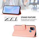 For Infinix Smart 5 Skin Feel Solid Color Leather Phone Case with Lanyard(Pink) - 3