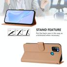 For Infinix Smart 5 Skin Feel Solid Color Leather Phone Case with Lanyard(Nude) - 3