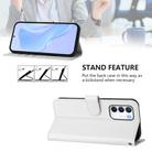 For Infinix Zero 5G 2023 Skin Feel Solid Color Leather Phone Case with Lanyard(White) - 3