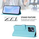 For Infinix Zero 20 Skin Feel Solid Color Leather Phone Case with Lanyard(Sky Blue) - 3
