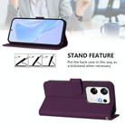 For Infinix Zero 30 4G Skin Feel Solid Color Leather Phone Case with Lanyard(Violet) - 3