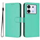 For Infinix Zero 30 5G Skin Feel Solid Color Leather Phone Case with Lanyard(Green) - 2