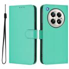 For Infinix Zero 40 4G / 5G Skin Feel Solid Color Leather Phone Case with Lanyard(Green) - 2
