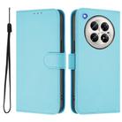 For Infinix Zero 40 4G / 5G Skin Feel Solid Color Leather Phone Case with Lanyard(Sky Blue) - 2