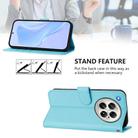 For Infinix Zero 40 4G / 5G Skin Feel Solid Color Leather Phone Case with Lanyard(Sky Blue) - 3