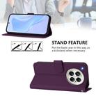 For Infinix Zero 40 4G / 5G Skin Feel Solid Color Leather Phone Case with Lanyard(Violet) - 3