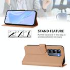 For Infinix Hot 50 Pro+ 4G Skin Feel Solid Color Leather Phone Case with Lanyard(Nude) - 3