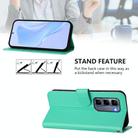 For Infinix Hot 50 Pro+ 4G Skin Feel Solid Color Leather Phone Case with Lanyard(Green) - 3