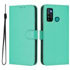 For Infinix Hot 9 / 9 Pro Skin Feel Solid Color Leather Phone Case with Lanyard(Green) - 2