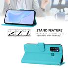 For Infinix Hot 9 / 9 Pro Skin Feel Solid Color Leather Phone Case with Lanyard(Lake Blue) - 3